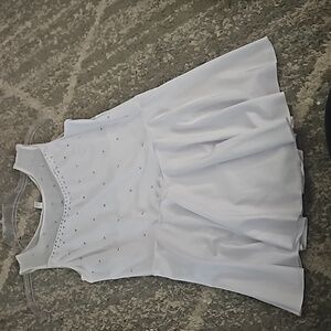 White figure skating dress with jacket